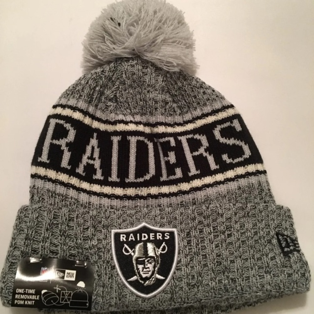 Oakland Raiders new era On Field Beanie Nwt